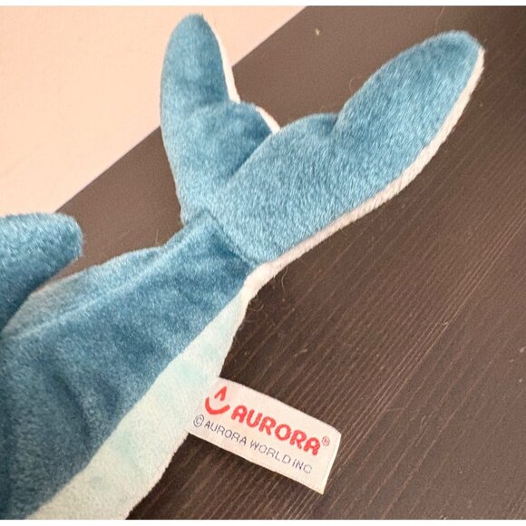 Aurora Blue Dolphin Plush Stuffed Animal Toy 12" Soft Polyester #50062 - Picture 2 of 5